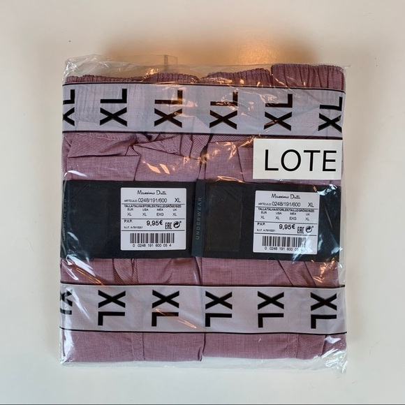 NWT. Massimo Dutti Houndstooth Print Boxer Size XL - Picture 3 of 8